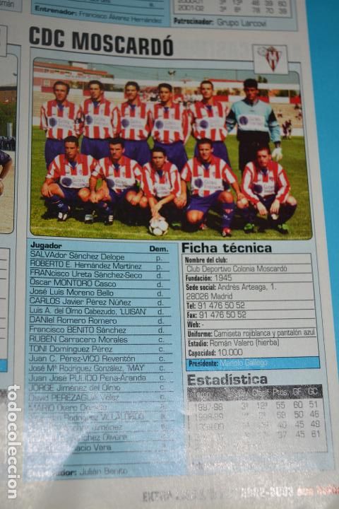 Collezionismo sportivo: RECORTE DE DON BALON 2002-03.FOTO Y PLANTILLA DEL CDC MOSCARD&Oacute;