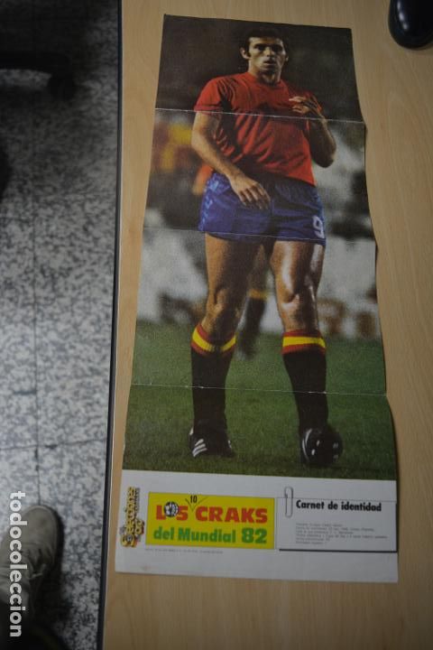 Collectionnisme sportif: POSTER DE QUINI (ESPA&Ntilde;A) .LOS 10 CRACKS DEL MUNDIAL 82
