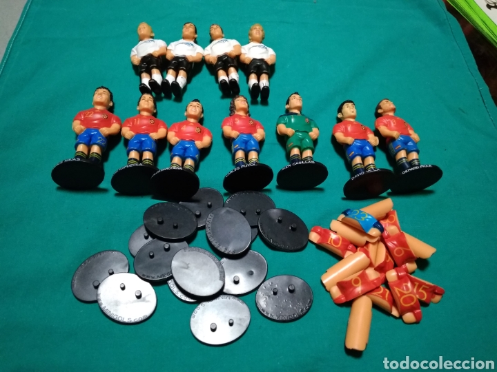 Collezionismo sportivo: Lote de mu&ntilde;ecos de minigols f&uacute;tbol de la selecci&oacute;n de Espa&ntilde;a
