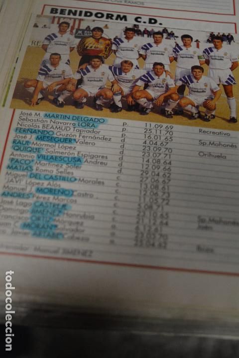 Sammelleidenschaft Sport: RECORTE DE DON BALON EXTRA LIGA 1993-94.FOTO Y LISTA DE JUGADORES BENIDORM CD
