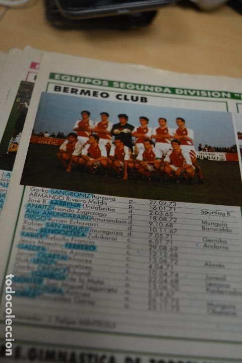 Sammelleidenschaft Sport: RECORTE DE DON BALON EXTRA LIGA 1993-94.FOTO Y LISTA DE JUGADORES BERMEO CLUB