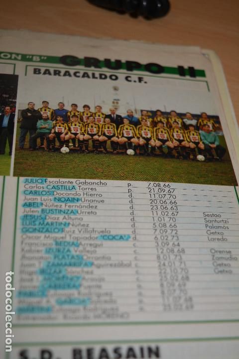 Collezionismo sportivo: RECORTE DE DON BALON EXTRA LIGA 1993-94.FOTO Y LISTA DE JUGADORES BARACALDO CF