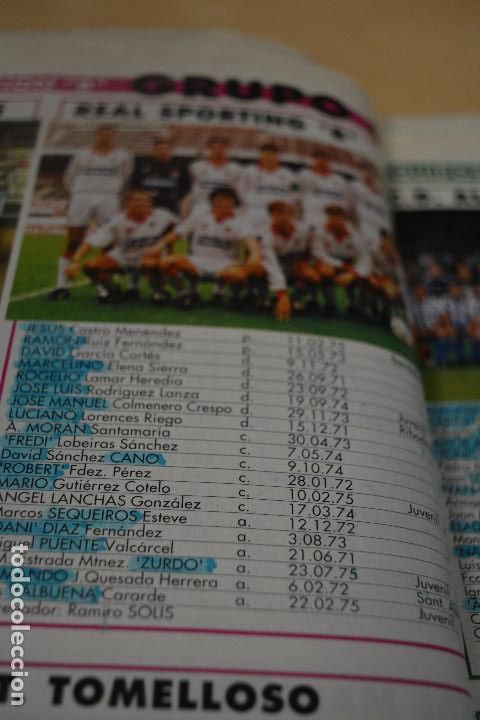 Collezionismo sportivo: RECORTE DE DON BALON EXTRA LIGA 1993-94.FOTO Y LISTA DE JUGADORES REAL SPORTING GIJON B