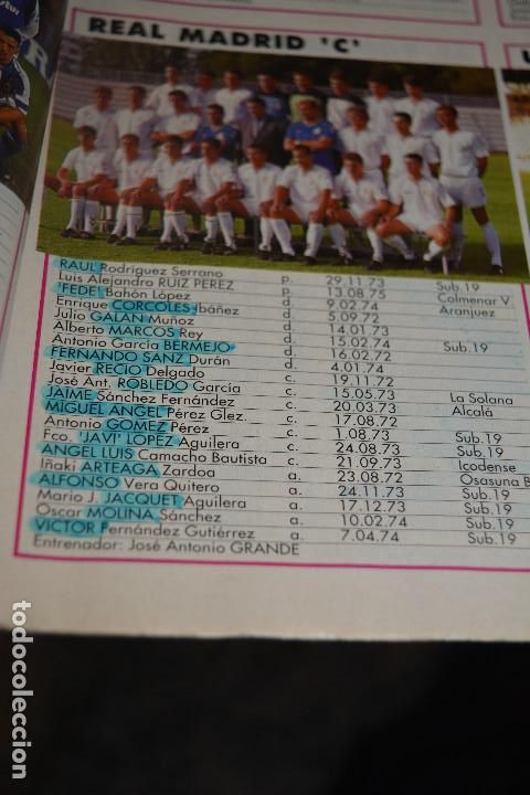 Collezionismo sportivo: RECORTE DE DON BALON EXTRA LIGA 1993-94.FOTO Y LISTA DE JUGADORES REAL MADRID C