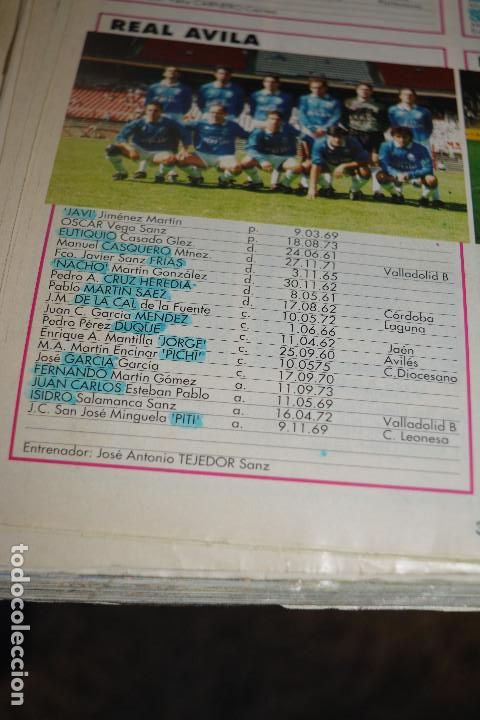Collezionismo sportivo: RECORTE DE DON BALON EXTRA LIGA 1993-94.FOTO Y LISTA DE JUGADORES REAL AVILA