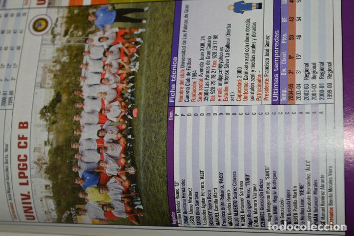 Collectionnisme sportif: RECORTE DE DON BALON EXTRA LIGA 2005-06.FOTO Y LISTA DE JUGADORES UNIVERSIDAD LPGC FC B