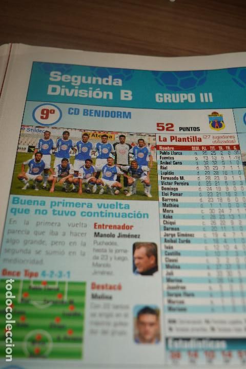 Colecionismo desportivo: RECORTE DE DON BALON EXTRA TODO FUTBOL 2006-07,FOTO Y JUGADORES DEL CD BENIDORM