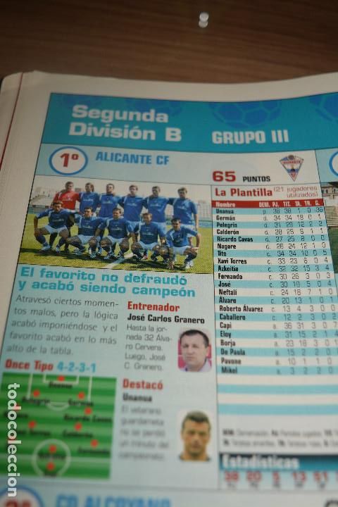 Colecionismo desportivo: RECORTE DE DON BALON EXTRA TODO FUTBOL 2006-07,FOTO Y JUGADORES DEL ALICANTE CF