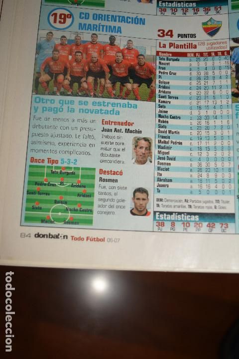 Colecionismo desportivo: RECORTE DE DON BALON EXTRA TODO FUTBOL 2006-07,FOTO Y JUGADORES DEL CD ORIENTACI&Oacute;N MAR&Iacute;TIMA