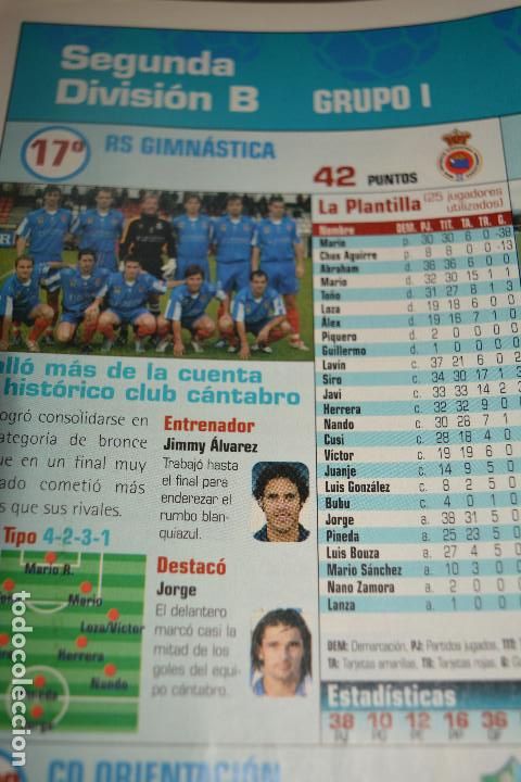 Colecionismo desportivo: RECORTE DE DON BALON EXTRA TODO FUTBOL 2006-07,FOTO Y JUGADORES DEL RS GIMNASTICA TORRELAVEGA