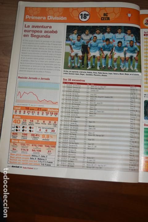 Colecionismo desportivo: RECORTE DE DON BALON EXTRA TODO FUTBOL 2006-07,FOTO DEL RC CELTA DE VIGO