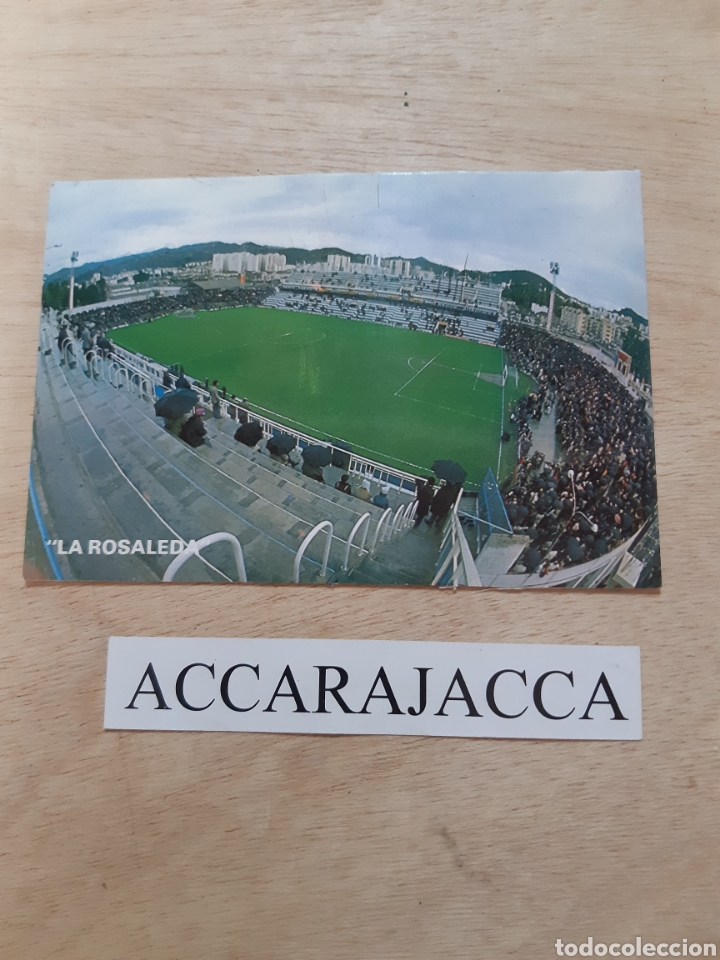 Coleccionismo deportivo: Postal Estadio La Rosaleda. Malaga - Foto 1