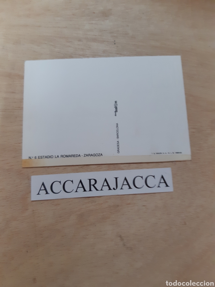 Coleccionismo deportivo: Postal estadio La Romareda. Zaragoza - Foto 2