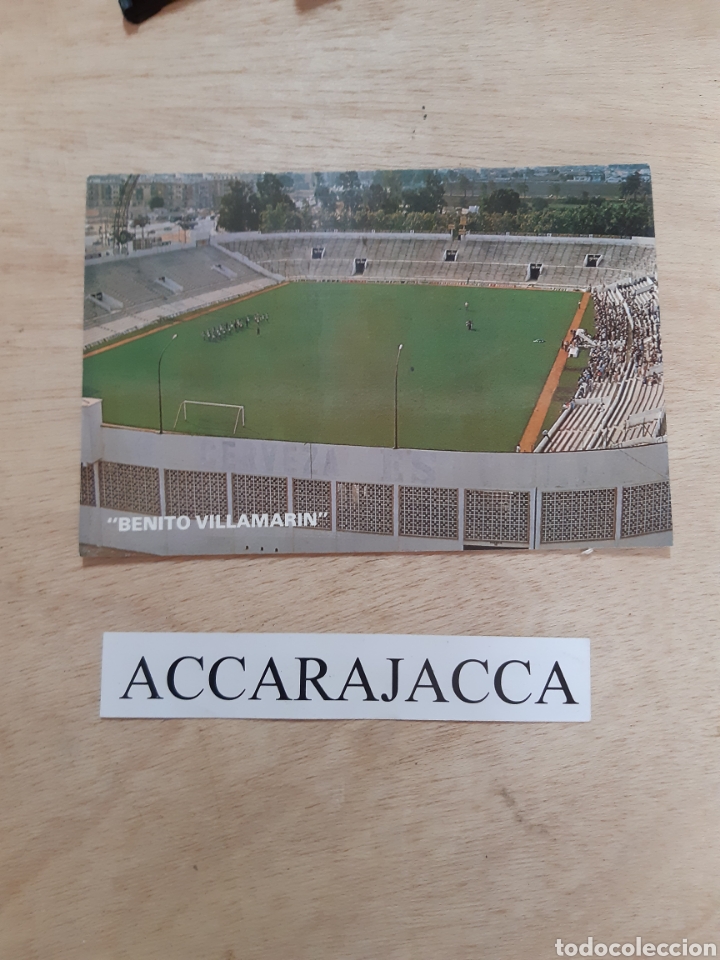 Coleccionismo deportivo: Postal estadio Benito Villamarin. Sevilla - Foto 1