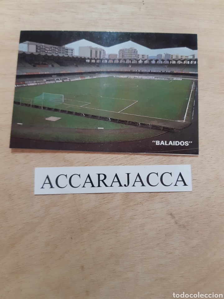 Coleccionismo deportivo: Postal estadio Bailaidos. Vigo - Foto 1