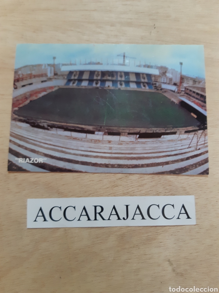 Coleccionismo deportivo: Postal estadio Riazor. La Coru&ntilde;a - Foto 1
