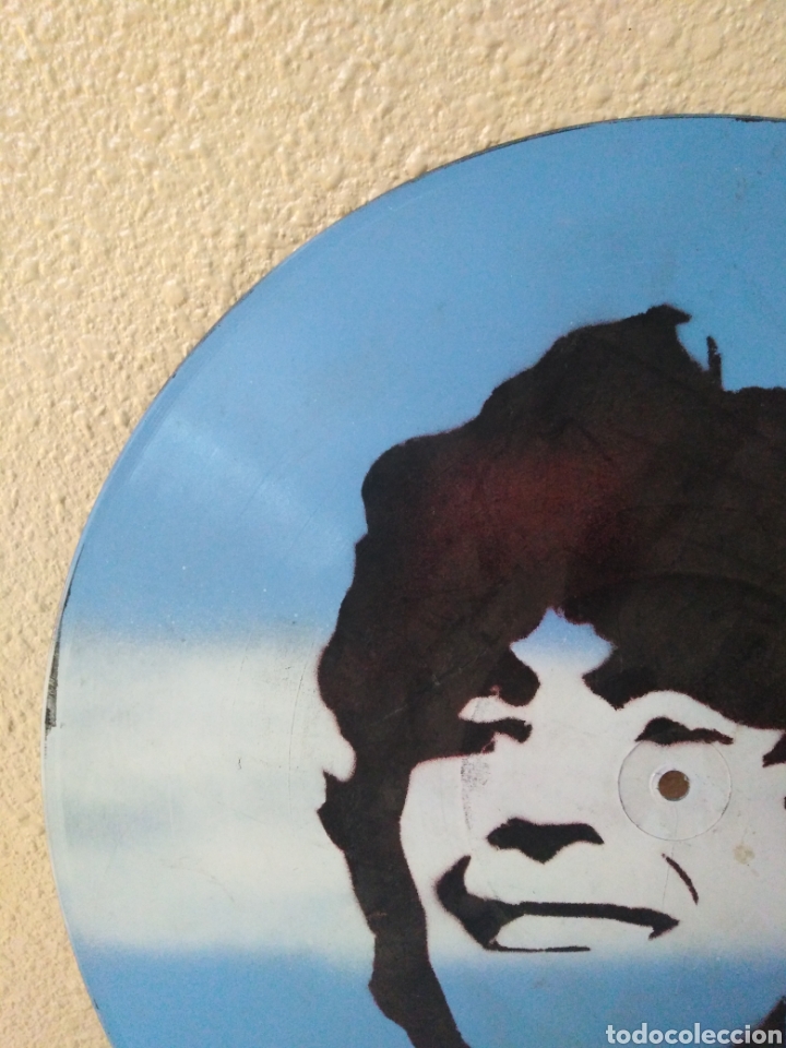 Coleccionismo deportivo: Maradona vinilo ( hecho artesanal ) - Foto 2