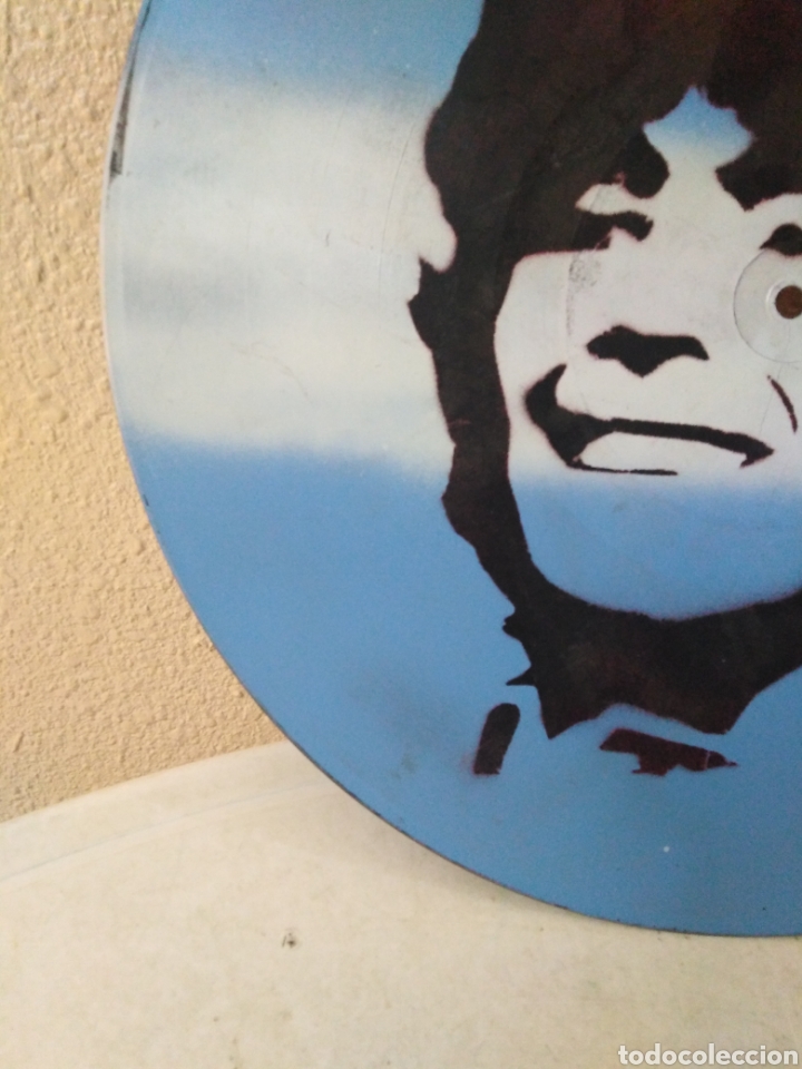 Coleccionismo deportivo: Maradona vinilo ( hecho artesanal ) - Foto 4