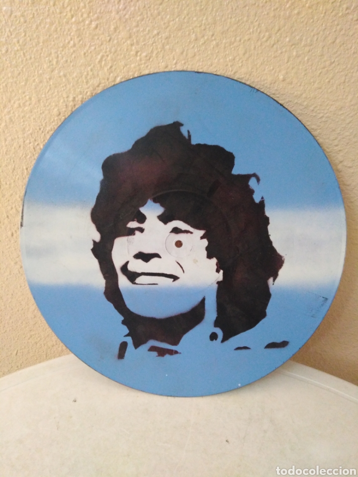 Coleccionismo deportivo: Maradona vinilo ( hecho artesanal ) - Foto 1