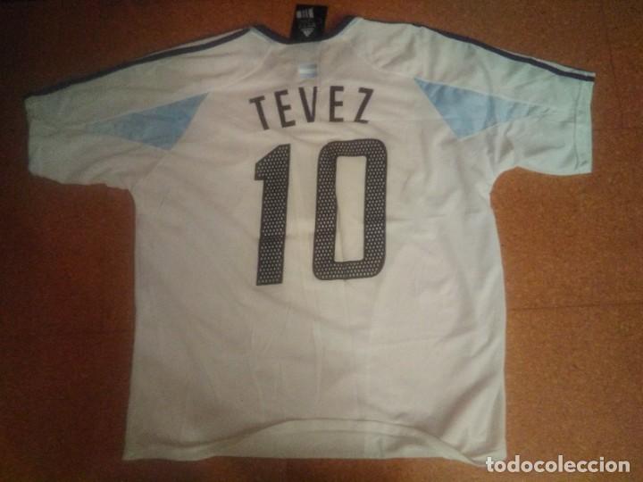 Coleccionismo deportivo: Camiseta Argentina Tevez n&ordm; 10 - Foto 3