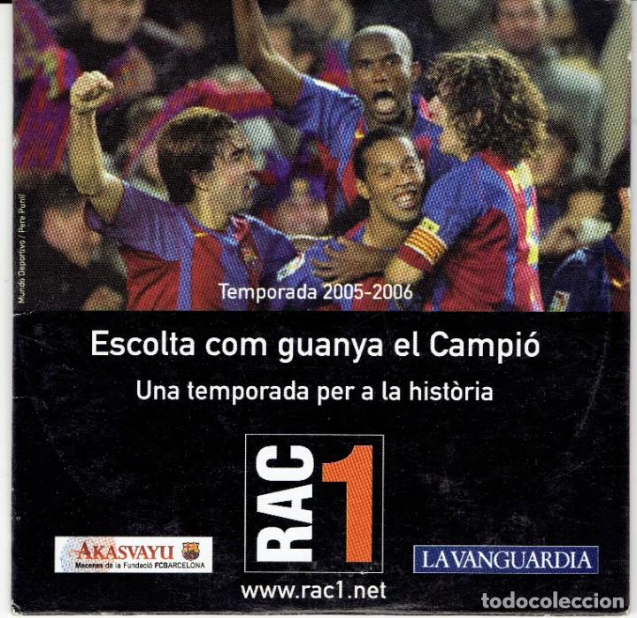 Coleccionismo deportivo: CD ESCOLTA COM GUANYA EL CAMPIO, TEMPORADA 2005 2006 - Foto 1