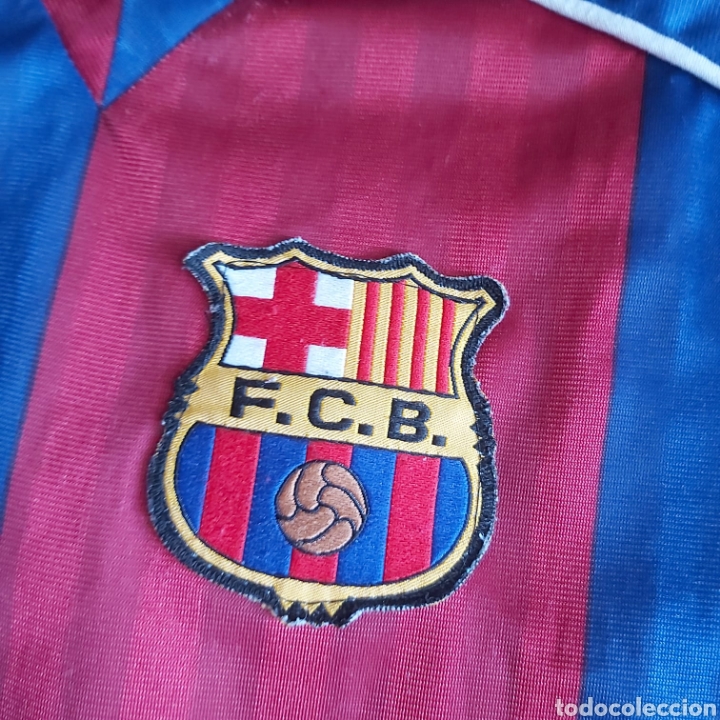 Coleccionismo deportivo: Equipacion Bar&ccedil;a 1993-1995 Stoichkov - Foto 3