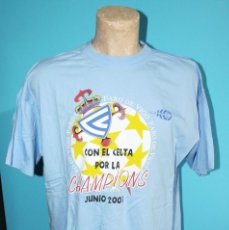Coleccionismo deportivo: CAMISETA CELTA DE VIGO TALLA XL FARO DE VIGO CHAMPIONS LEAGUE 2003/04. Lote 289273493
