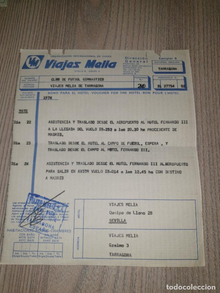 Coleccionismo deportivo: VIAJES MELIA , EQUIPO NASTIC 1974 . - Foto 1