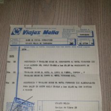Coleccionismo deportivo: VIAJES MELIA , EQUIPO NASTIC 1974 .. Lote 297103093