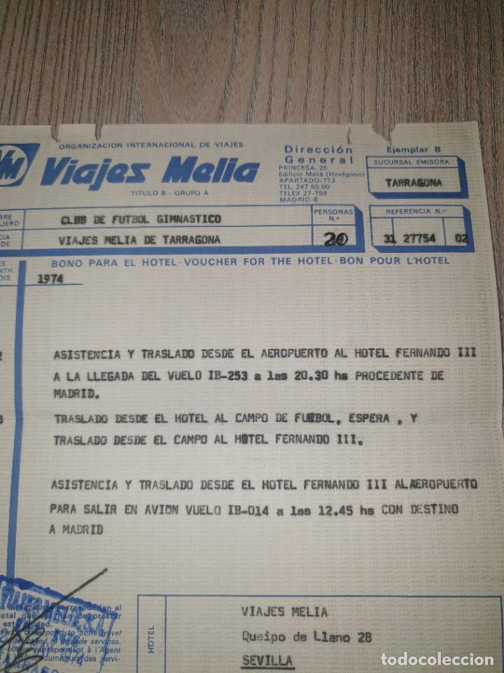 Coleccionismo deportivo: VIAJES MELIA , EQUIPO NASTIC 1974 . - Foto 2