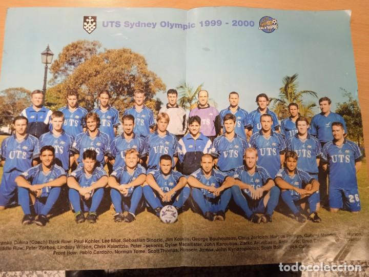 Sammelleidenschaft Sport: Poster del equipo australiano de f&uacute;tbol UTS Sydney Olympic 1999-2000. 42x30 cms