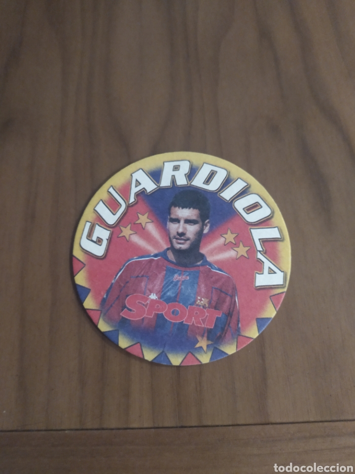 Sammelleidenschaft Sport: Posavaso cart&oacute;n Guardiola Bar&ccedil;a a&ntilde;os 90 Sport