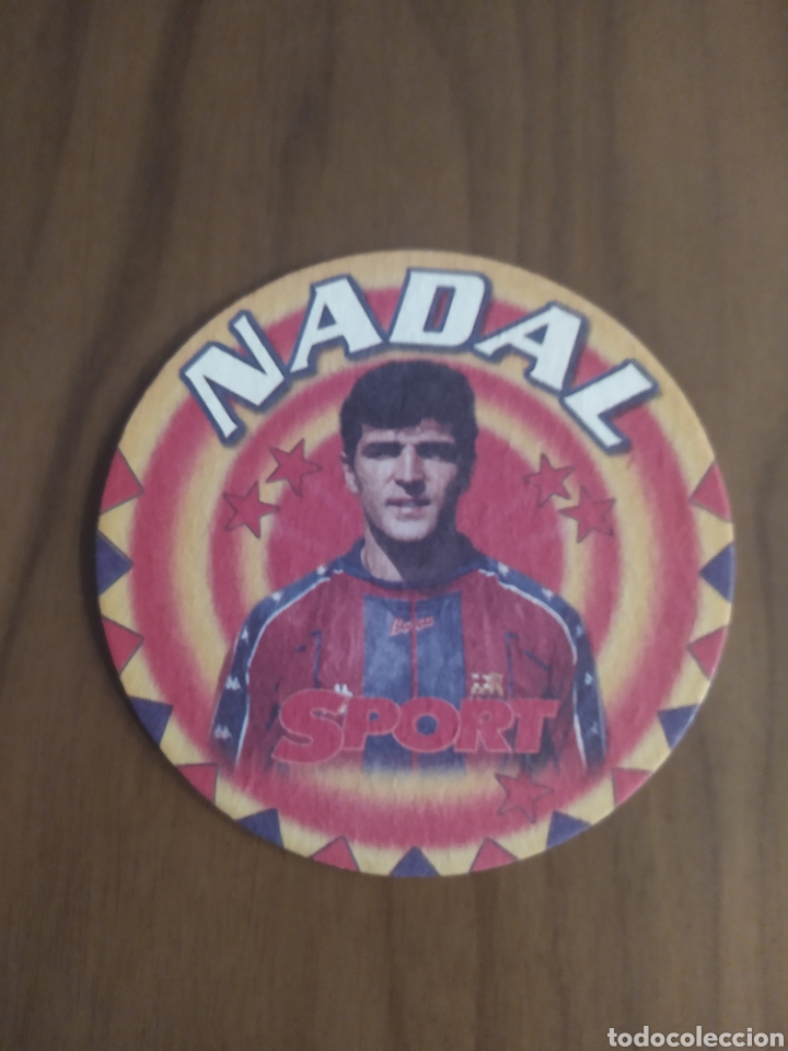 Sammelleidenschaft Sport: Posavaso cart&oacute;n Nadal Bar&ccedil;a a&ntilde;os 90 Sport