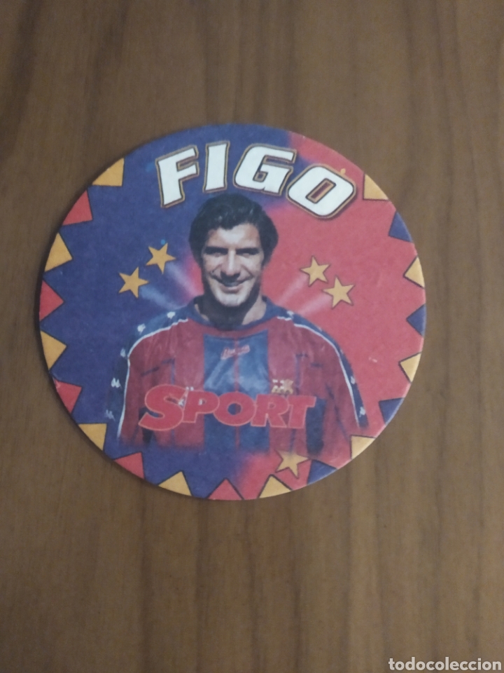 Sammelleidenschaft Sport: Posavaso cart&oacute;n Figo Bar&ccedil;a a&ntilde;os 90 Sport