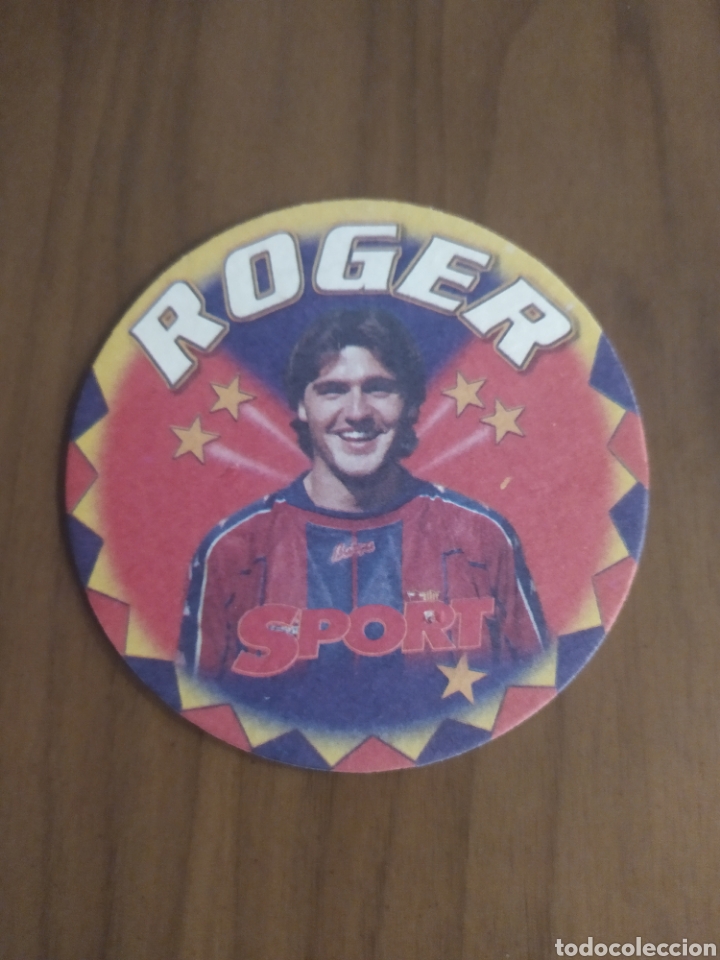 Sammelleidenschaft Sport: Posavaso cart&oacute;n Roger Bar&ccedil;a a&ntilde;os 90 Sport
