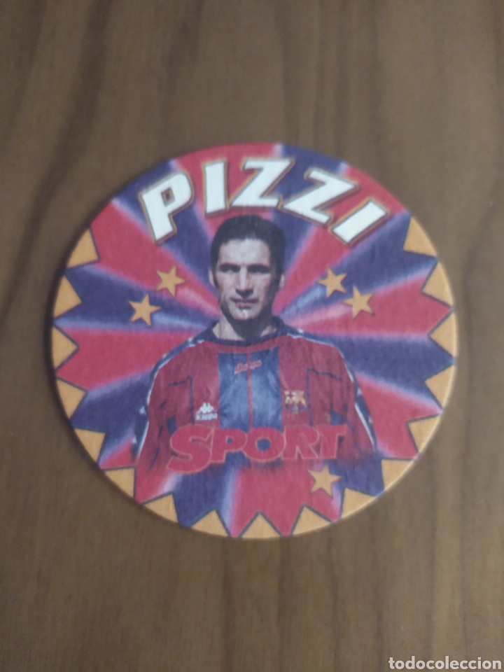 Sammelleidenschaft Sport: Posavaso cart&oacute;n Pizzi Bar&ccedil;a a&ntilde;os 90 Sport