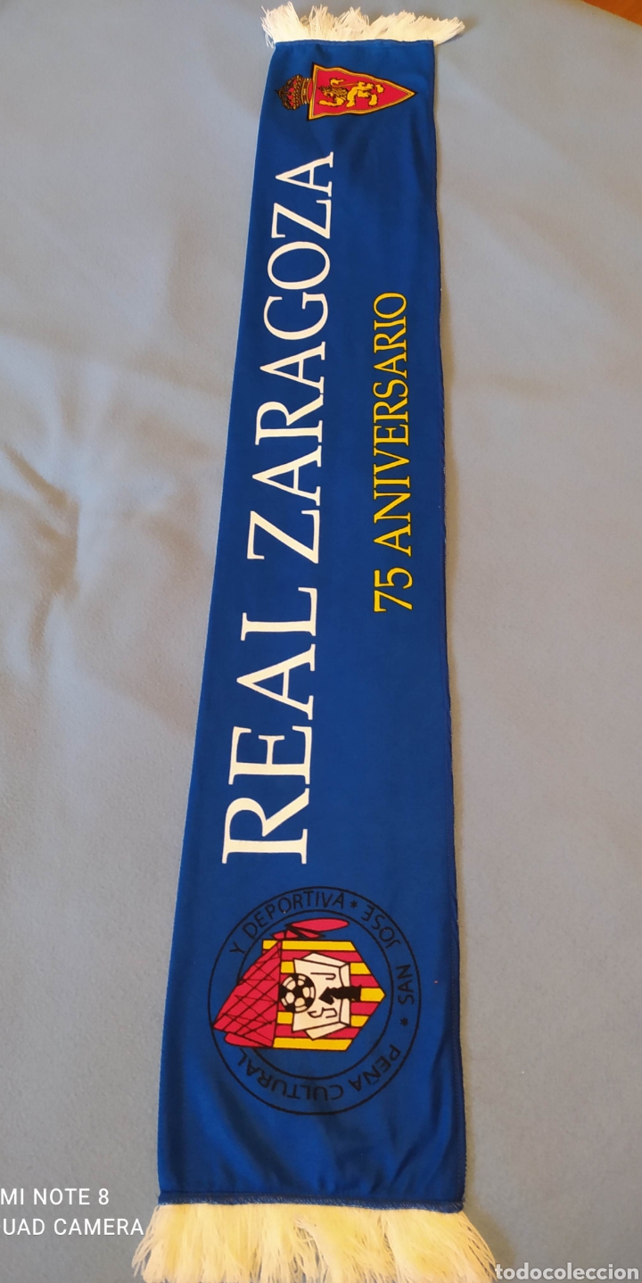 Coleccionismo deportivo: Bufanda Pe&ntilde;a Real Zaragoza - Foto 3