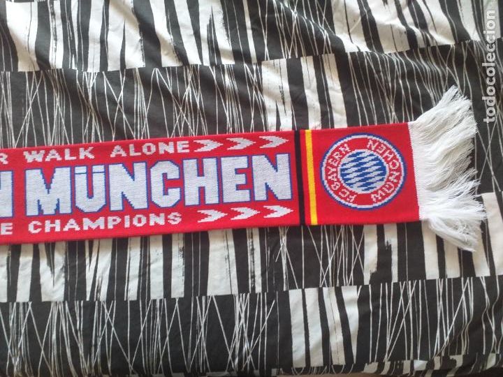 Coleccionismo deportivo: FC Bayern Munich Bufanda f&uacute;tbol - Foto 4