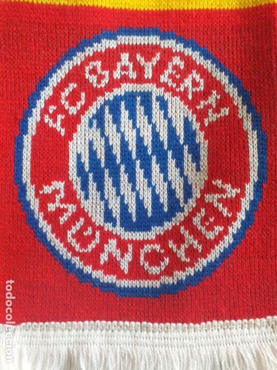 Coleccionismo deportivo: FC Bayern Munich Bufanda f&uacute;tbol - Foto 7
