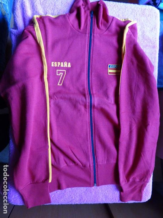 Collezionismo sportivo: sudadera futbol de la selecci&oacute;n espa&ntilde;ola n&ordm; 7 talla L 2002-2003 wottoline s.a