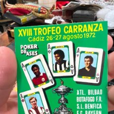 Coleccionismo deportivo: PROGRAMA XVIII TROFEO CARRANZA CADIZ 1972 - BILBAO - BOTAFOGO - BENFICA - BAYERN MUNICH