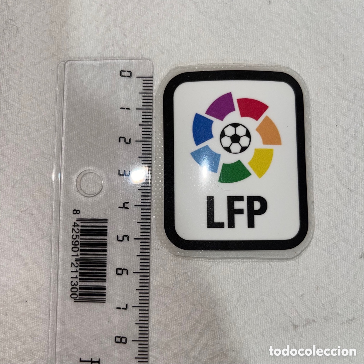 Collectionnisme sportif: Parche La Liga LFP A&ntilde;os 90 - 2000 Serigrafia liga de f&uacute;tbol profesional
