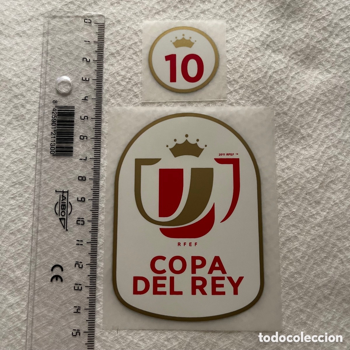 Collectionnisme sportif: Parche Copa del Rey 10 T&iacute;tulos Atl&eacute;tico de Madrid serigrafia camiseta temporada 2020/21