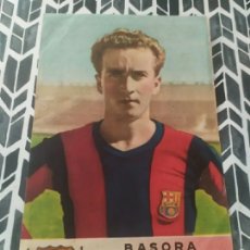 Coleccionismo deportivo: BASORA- C.F.BARCELONA- BODAS DE ORO- CROMO TIPO POSTAL- ALMACENES CAPITOLIO-AÑO 1949- 14X9 CM. Lote 401369034