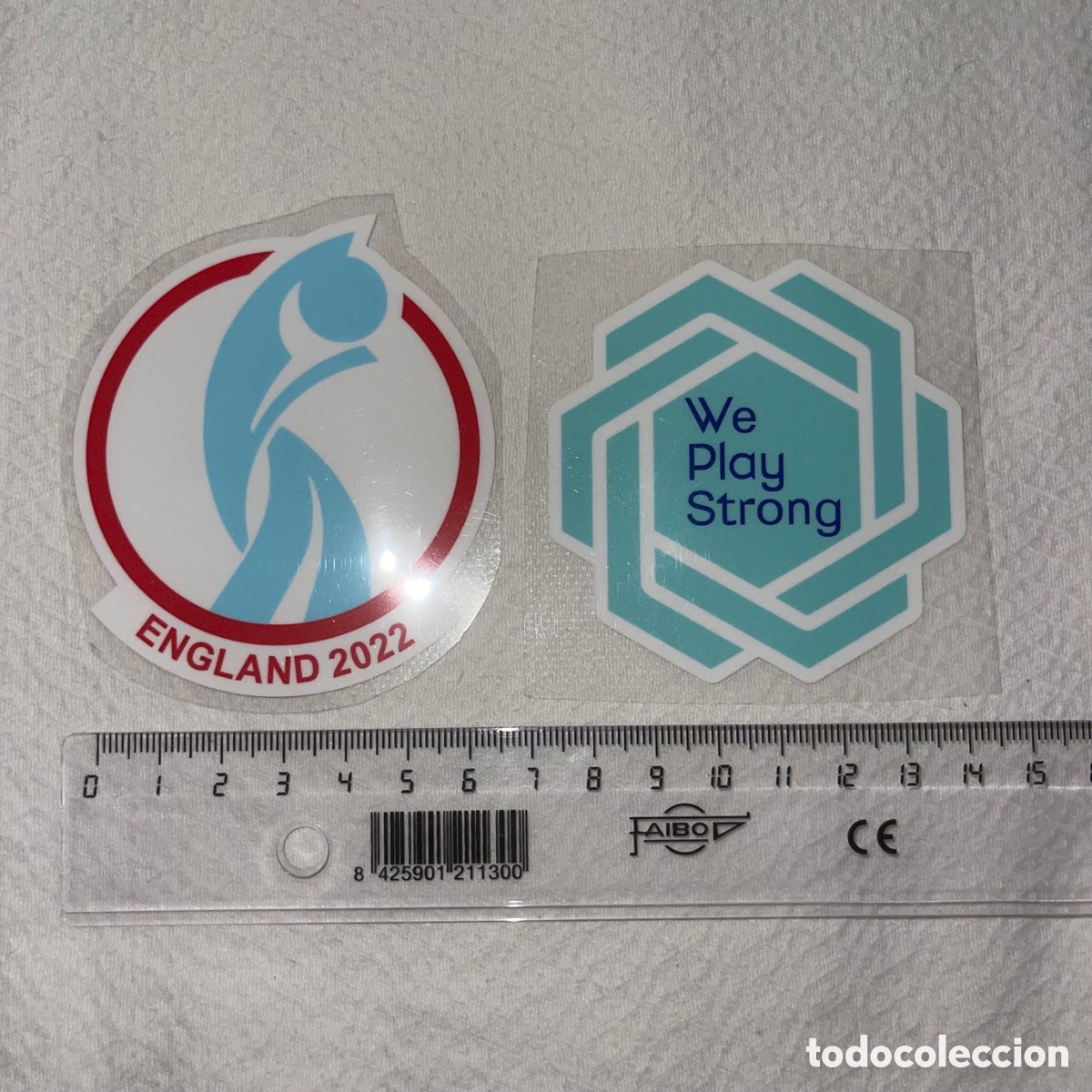 Collectionnisme sportif: Parches Eurocopa femenina Inglaterra 2022 camiseta Futbol Femenino Serigrafia