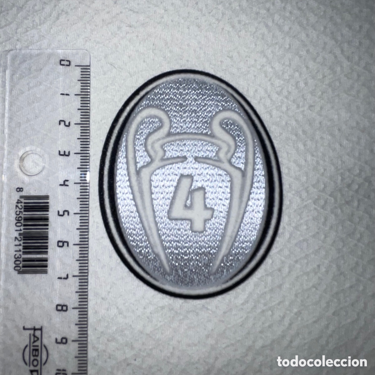 Coleccionismo deportivo: Parche Ajax 4 t&iacute;tulos Uefa Champions league Camiseta temporada 2012/13 Serigrafia