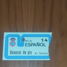 Coleccionismo deportivo: ENTRADA FÚTBOL RCD ESPANYOL ESPAÑOL 1 CELTA DE VIGO 0 2/1/1972. Lote 403275884