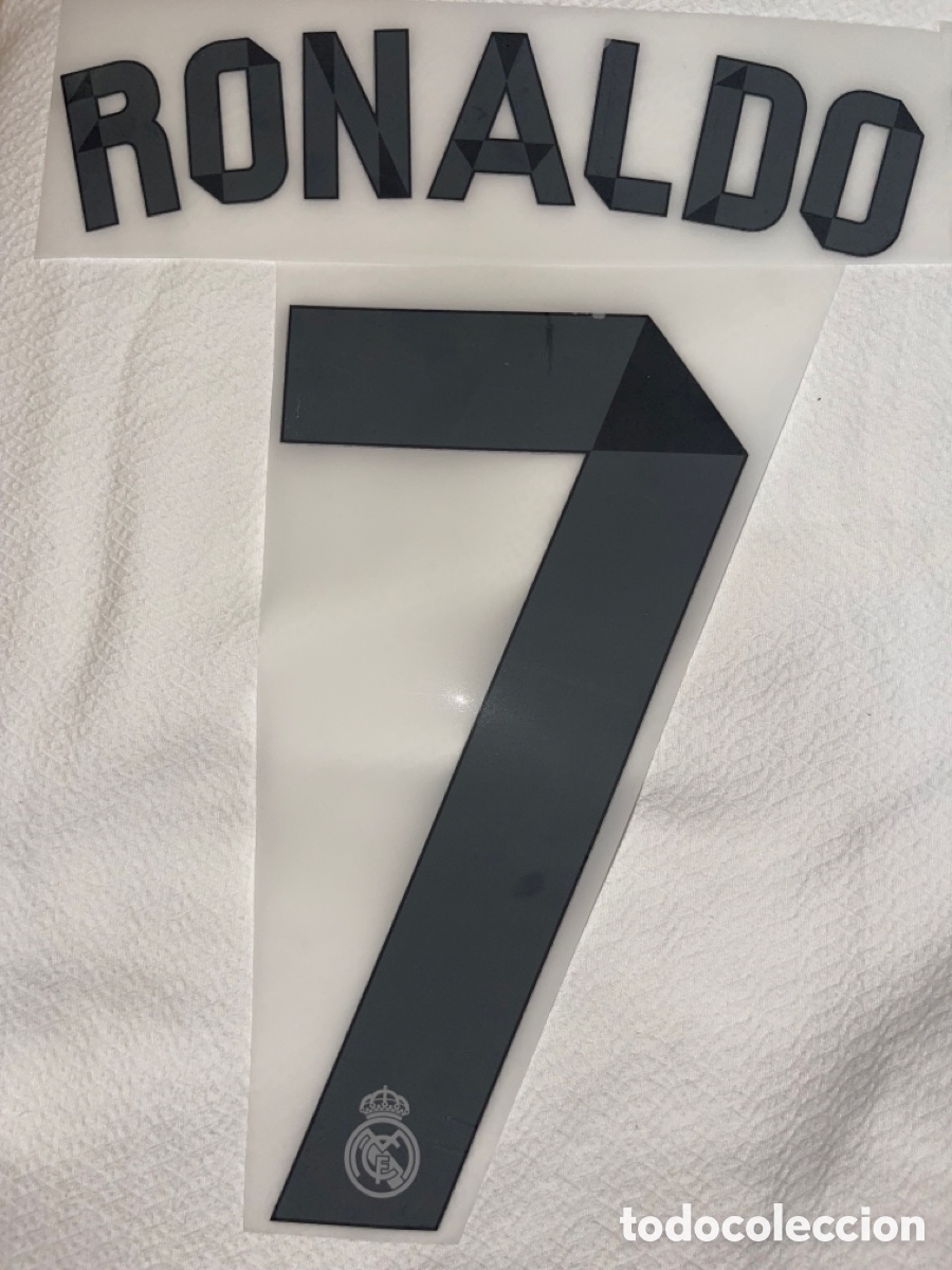 Coleccionismo deportivo: Dorsal Ronaldo Real madrid camiseta temporada 2014/15 liga Champions league copa del Rey