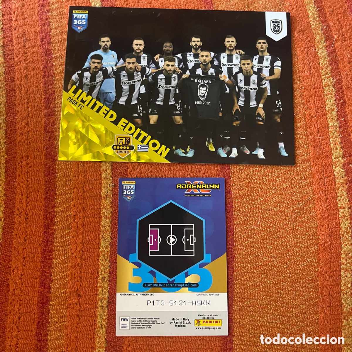 Collectionnisme sportif: Edici&oacute;n limitada XXL plantilla PAOK Panini FIFA 365 2023 limited edition