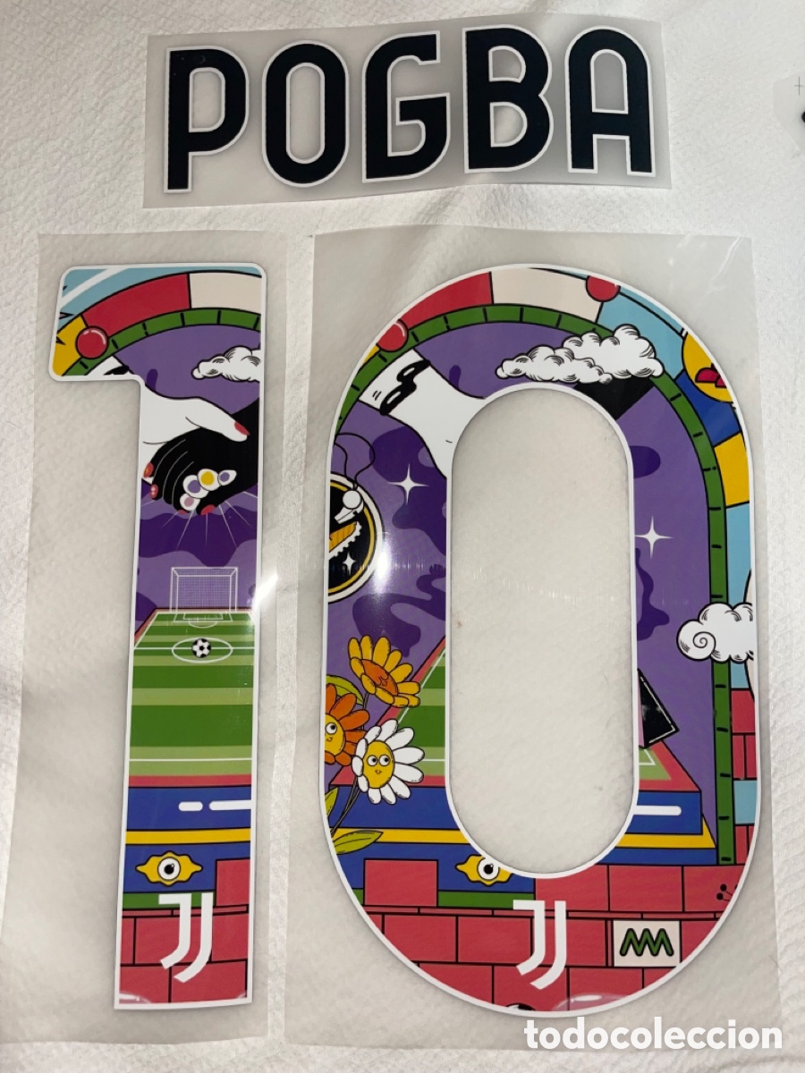 Collectionnisme sportif: Dorsal Pogba Juventus de Turin Partido pretemporada Real Madrid edici&oacute;n especial serigrafia camiseta